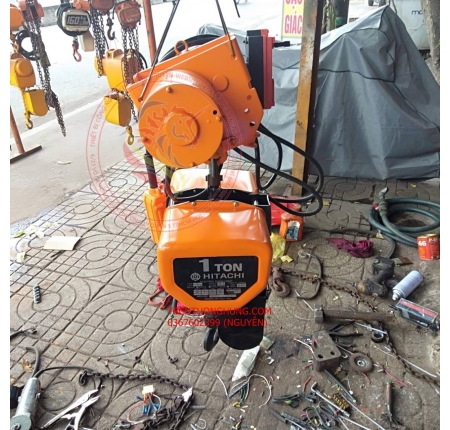 PALANG XÍCH ĐIỆN DI CHUYỂN HITACHI 1 TẤN NHẬT CŨ