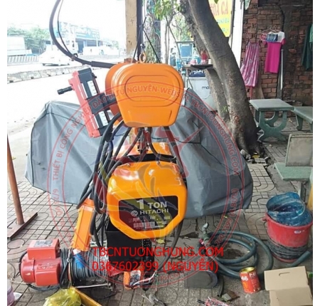 PALANG XÍCH ĐIỆN DI CHUYỂN HITACHI 1 TẤN NHẬT CŨ