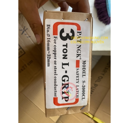 Cóc kẹp cáp S-3000CL 3 tấn PAT NGK 16mm-32mm Taiwan