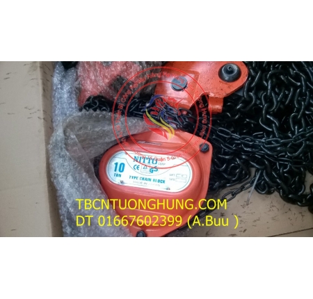 PALANG XÍCH KÉO TAY NITTO 20 TẤN 5 MÉT 180VP5