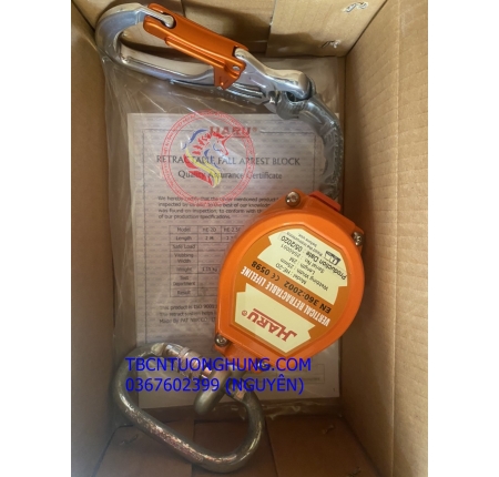 Hộp dây rút chống rơi Haru 25mm 2 mét HE-2D taiwan