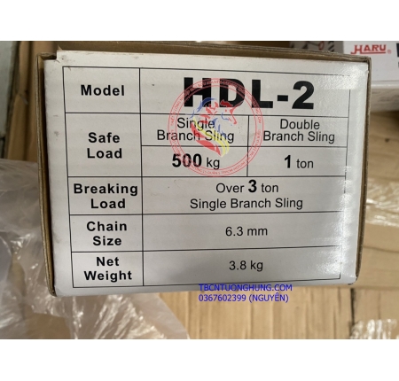Kẹp cẩu thùng phuy Haru 1 tấn HDL-2 Taiwan