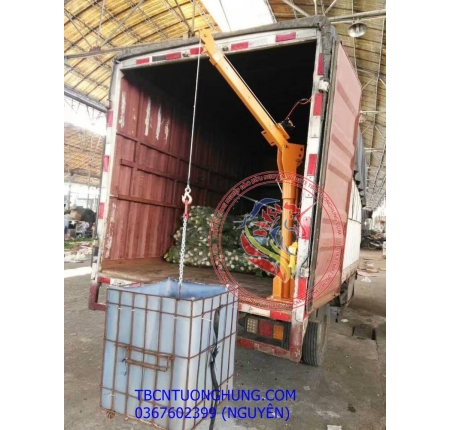 Khung cẩu xoay 360 độ 1 tấn gắn xe ô tô bán tải