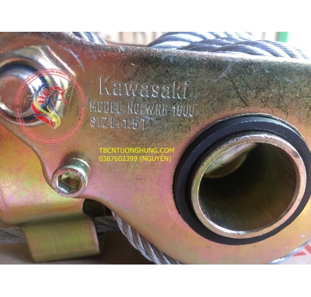 TỜI CÁP LẮC TAY 1.5 TẤN KAWASAKI WRP-1500