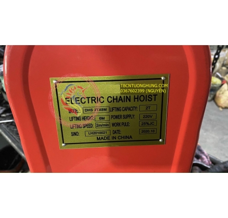 PALANG XÍCH ĐIỆN DHS 1 TẤN 220V CHINA