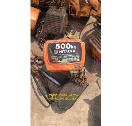 PALANG XÍCH ĐIỆN HITACHI 500KG 2 TỐC ĐỘ JAPAN NHẬT BÃI 