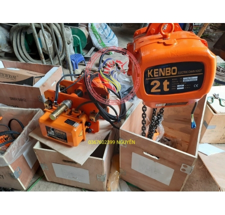 Pa lăng xích điện cố định KKBB Kenbo 0,5 tấn 1 tấn 2 tấn 3 tấn 5 tấn 380v
