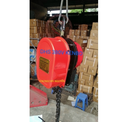 Pa lăng xích điện DHS DHP Kenbo 1 tấn 2 tấn 3 tấn 5 tấn 10 tấn 5 mét 380v