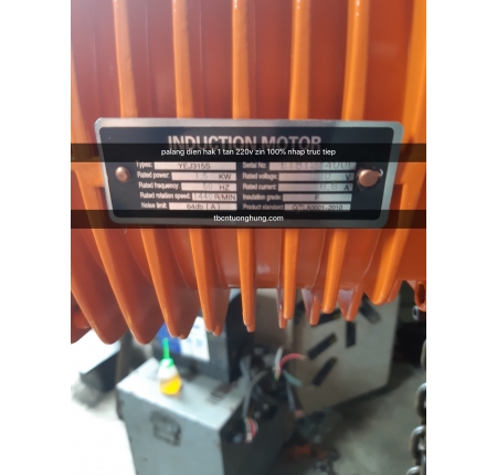 PALANG XÍCH ĐIỆN HAK 1 TẤN 3 MÉT 220V TAIWAN
