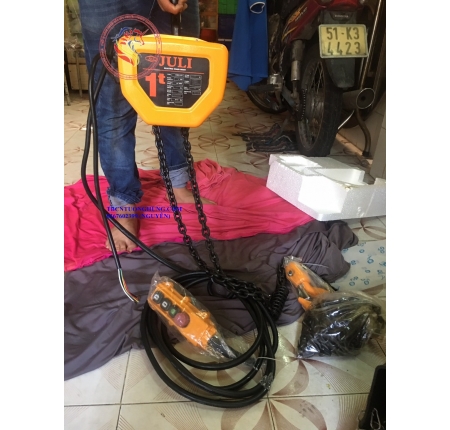 PALANG XÍCH ĐIỆN JULI 1 TẤN 1000KG 6 MÉT HITACHI TYPE
