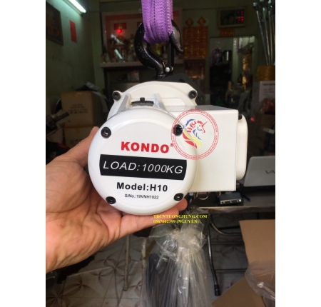 PALANG XÍCH ĐIỆN KONDO 1 TẤN 1000KG 220V