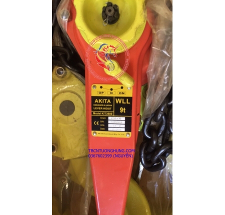 palang xích lắc tay akita 9 tấn japan type