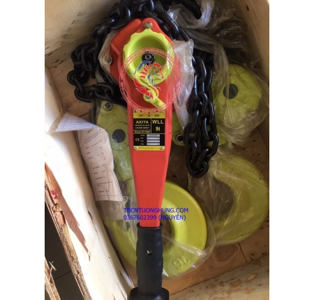 palang xích lắc tay akita 9 tấn japan type