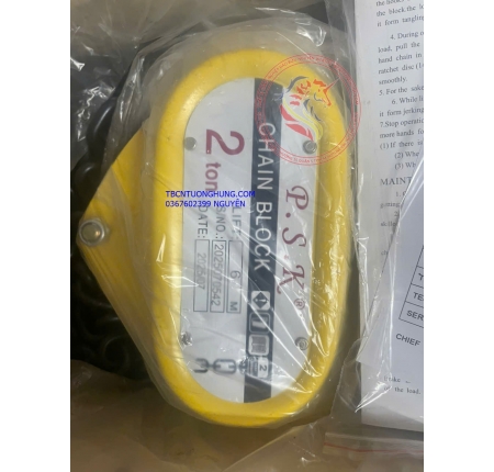 Palang xích kéo tay Psk 2 tấn