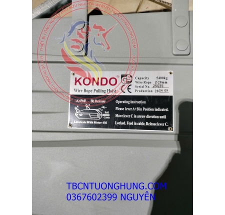 Tifo cáp kondo 5.4 tấn japan type