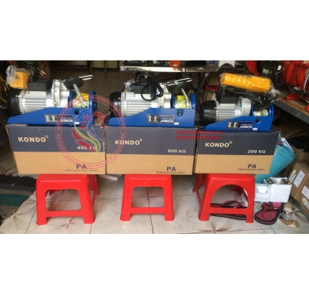 Tời điện mini gia đình kondo pa1200 600kg