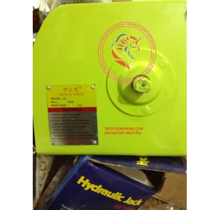 TỜI CÁP QUAY TAY PSK 1 TẤN 1000KG JC-E1 TAIWAN