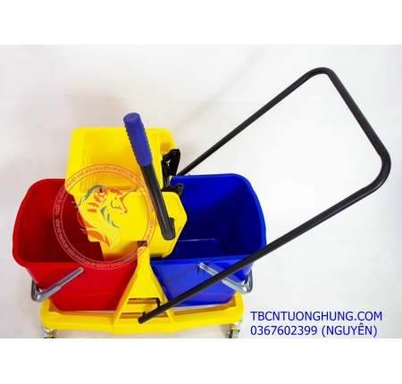 Xe vắt nước lau nhà 2 ngăn HICLEAN HC073